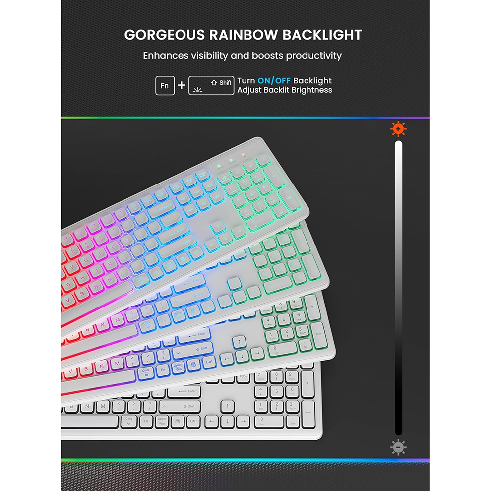 Backlit Wireless Keyboard and  - Gaming Keyboard Mouse Set recensione e prezzo