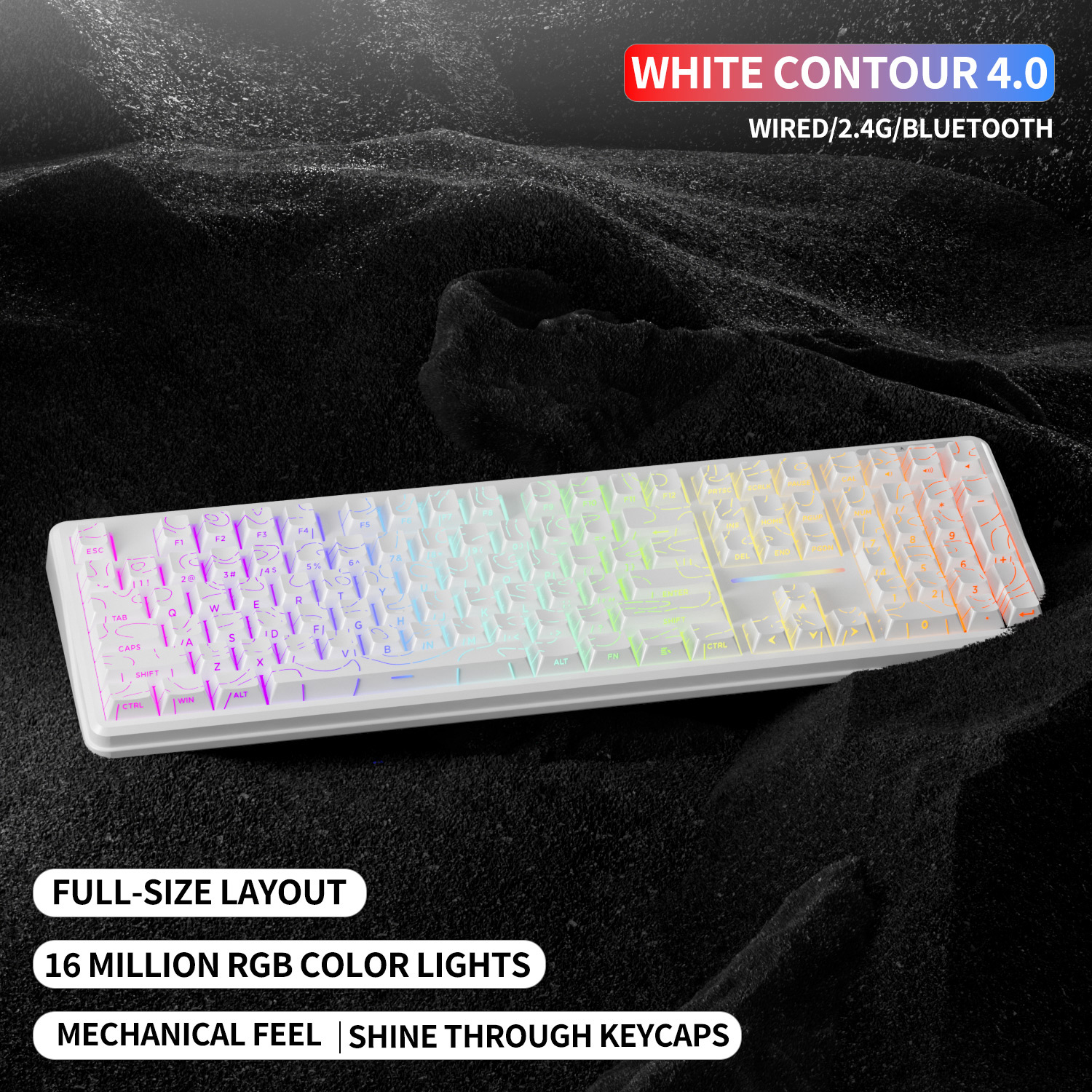 V108 Pro Wired&Wirel Keyboard  - Gaming Keyboard No Noise recensione e prezzo